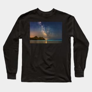 Three Cliffs Bay Bioluminescent Plankton Long Sleeve T-Shirt